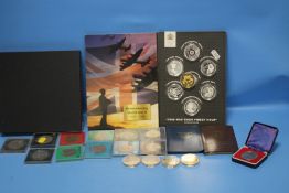 A COLLECTION OF COMMEMORATIVE COINS