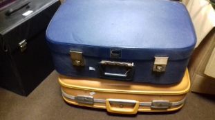 TWO VINTAGE SUITCASES