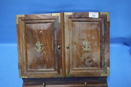 A BRASS BOUND LETTER RACK