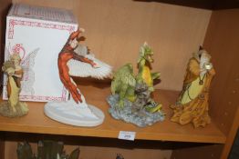 FOUR ASSORTED ENCHANTICA FIGURES