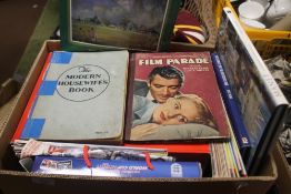A BOX OF MISCELLANEOUS BOOKS AND MAGAZINES