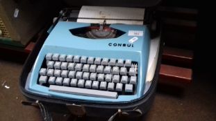 A CONSUL VINTAGE CASED TYPEWRITER