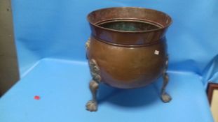 A COPPER CAULDRON