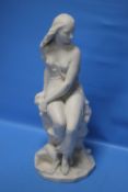 A MINTON PARIAN FIGURE 'MIRANDA' BY JOHN BELL
