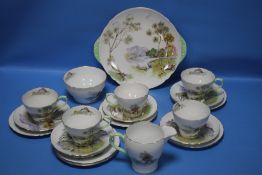 A SHELLEY 'ENGLISH LAKES' TEASET
