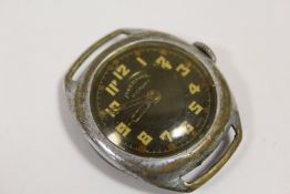 A VINTAGE BLACK DIAL INGERSOLL VICTORY WRISTWATCH