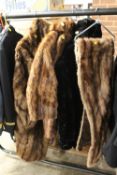 THREE LADIES FUR COATS AND A SCARF (4)