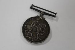 A WWI MEDAL AWARDED TO R.5289 S. W. DERRY. A.B. R. N. V. R.