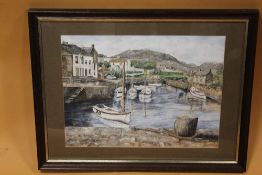 A FRAMED AND GLAZED WATERCOLOUR ENTITLED 'ANNALONG' BY C S CLEMSON