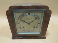 A GARRARD & CO MANTEL CLOCK WITH TING TANG STRIKE