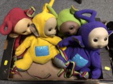 A SET OF FOUR TELETUBBIES BACKPACKS