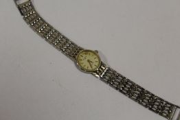A LADIES HALLMARKED SILVER ROTARY WRISTWATCH