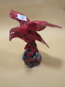 A SIGNED ANITA HARRIS FLAMBE TRIAL BIRD