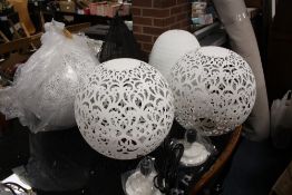 FIVE ASSORTED MODERN LIGHT FITTINGS