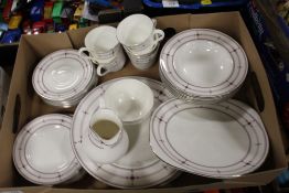 A TRAY OF ROYAL DOULTON INFINITY CHINA