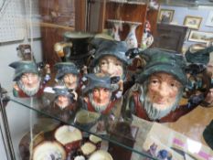 THREE ROYAL DOULTON CHARACTER JUGS - RIP VAN WINKLE, consisting of two, medium D6463 - one with a