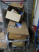 A CAGE OF ASSORTED GIFTWARE MOBILE PHONE COVERS ETC