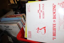 TWO BOXES OF ASSORTED LP RECORDS ETC.