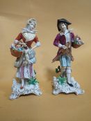 A PAIR OF GERMAN CERAMIC FIGURES