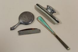 A BAG OF SILVER COLLECTABLES