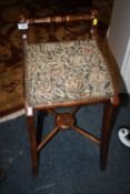 A MAHOGANY UNUSUAL STOOL