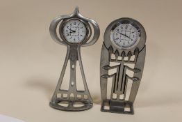 TWO MACKINTOSH STYLE DESK CLOCKS