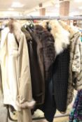 A COLLECTION OF MODERN FAUX FUR JACKETS AND COATS TO INCLUDE JERRY WEBER, BETTY BARKLEY, NIEDIECK