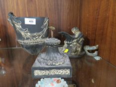 A WEDGWOOD MATTE FINISH JUG A/F