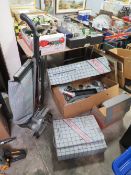 A VINTAGE KIRBY HERITAGE ll VACUUM TOGETHER WITH BOXED ACCESSORIES