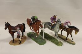 FOUR THE HAMILTON COLLECTION DAVID GEENTY THOROUGHBRED CHAMPION COLLECTION HORSE RACING INTEREST