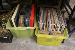 TWO BOXES OF LP RECORDS, 78'S ETC