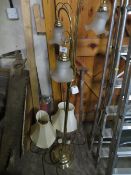 A PAIR OF MODERN TABLE LAMPS AND A STANDARD LAMP (3)