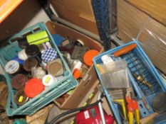 THREE BOXES OF MOSTLY SCREWS ETC