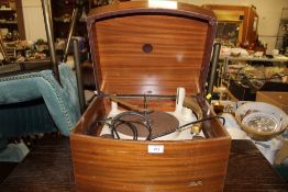 FIVE ASSORTED RETRO RECORD PLAYERS TO INCLUDE DANSETTE PYE BLACK BOX, REGENTONE ETC.