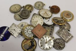 A BAG OF WRISTWATCH MOVEMENTS