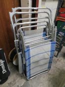 FOUR OUTDOOR FOLDING CHAIRS