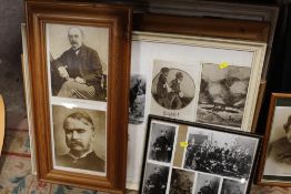 A QUANTITY OF BLACK AND WHITE PHOTOGRAPHIC DISPLAYS TOGETHER WITH AN ADVERTISING EXAMPLE (6)