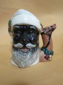 ROYAL DOULTON CHARACTER JUG - BLACK SANTA CLAUS 'NOT PRODUCED FOR SALE', stamped to base 'THE