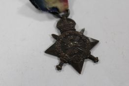 A WWI MONS STAR MEDAL AWARDED TO 8063 PTE. J. BLACK 2/W. RID. R.
