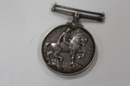 A WWI MEDAL AWARDED TO 2830 PTE. V. DAFFURN. R. FUS.