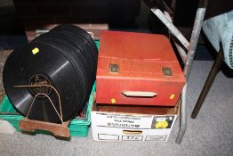 A QUANTITY OF 78RPM RECORDS, LP RECORDS AND 7