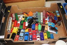 A TRAY OF DIE CAST TOY CARS