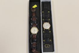 TWO VINTAGE GENTS WRISTWATCHES COMPRISING OF MODAINE AND MITHRAS EXAMPLES