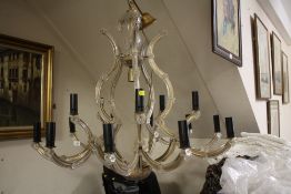 A LARGE CRYSTAL CHANDELIER H-65 CM