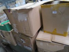 FIVE BOXES OF MODERN WHOLESALE ITEMS ETC