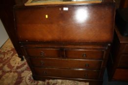 A VINTAGE OAK BUREAU