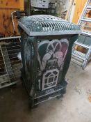 AN ART NOUVEAU STYLE CAST METAL 'LA FONLAINE' BURNER