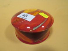A SIGNED ANITA HARRIS ART POTTERY TRINKET BOX