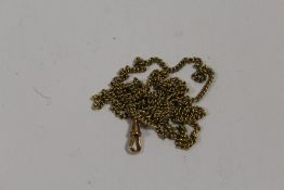 A ROLLED GOLD MUFF CHAIN