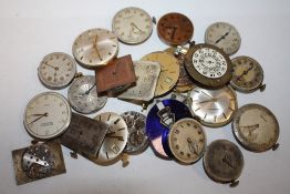 A BAG OF WRISTWATCH MOVEMENTS
